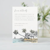 トロピカルビーチパームツリースケ結婚ッチの詳細 エンクロージャーカード (スタンド正面)