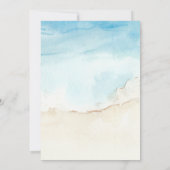 トロピカルビーチパームツリースターオブデイビッドバルミツワー 招待状 (裏面)