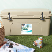 トロピカルビーチパームツリーステッカー シール (クーラー)