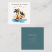 トロピカルビーチパームツリーズコースト スクエア名刺 (正面/裏面)