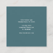 トロピカルビーチパームツリーズコースト スクエア名刺 (裏面)