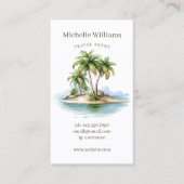 トロピカルビーチパームツリーズコースト 名刺 (正面)