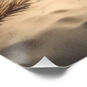 トロピカルビーチパームツリーズターコイズ水 ポスター (コーナー)