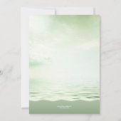 トロピカルビーチパームツリーズポストウェディングパーティー 招待状 (裏面)