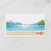 トロピカルビーチパームツリーズ海シーカスタム 名刺 (裏面)