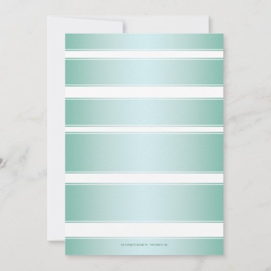 トロピカルビーチパームツリーズ結婚式招待状 招待状 (裏面)