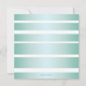 トロピカルビーチパームツリーデスティネーションウェディング 招待状 (裏面)