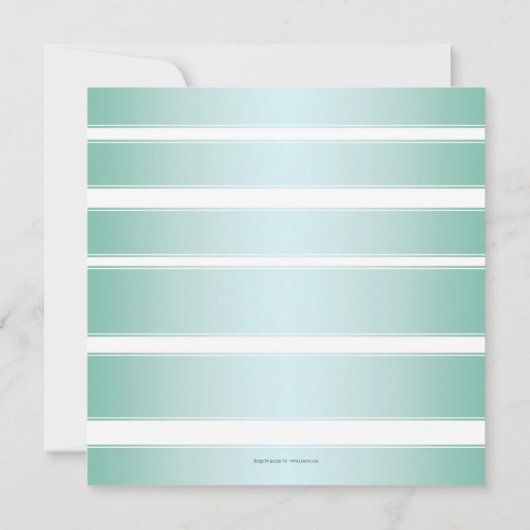 トロピカルビーチパームツリーデスティネーションウェディング 招待状 (裏面)