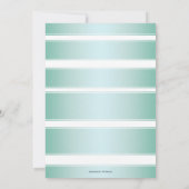 トロピカルビーチパームツリーリハーサルディナー 招待状 (裏面)