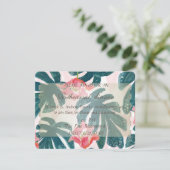 トロピカルビーチヒビスカスパームリハーサルディナー 招待状 (スタンド正面)