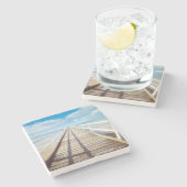 トロピカルビーチピア ストーンコースター (横)