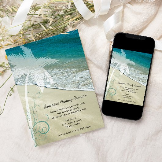 トロピカルビーチファミリー懇親会招待状 招待状