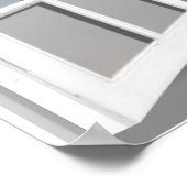 トロピカルビーチフェイクウィンドウビュー3D ポスター (角)