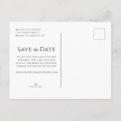 トロピカルビーチフォトウェディングSave the Date 案内ポストカード (裏面)