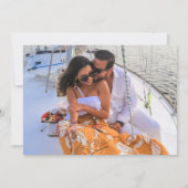 トロピカルビーチフォトウェディングSave the Date 案内状 (裏面)