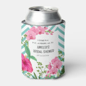 トロピカルビーチフラワーブライダルシャワー 缶クーラー (缶正面)