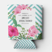 トロピカルビーチフラワーブライダルシャワー 缶クーラー (裏面)