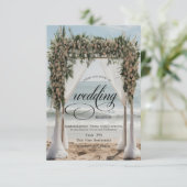 トロピカルビーチフローラアルバーリハーサルディナー 招待状 (スタンド正面)