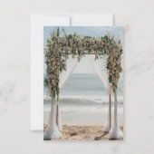 トロピカルビーチフローラアルバーリハーサルディナー 招待状 (裏面)