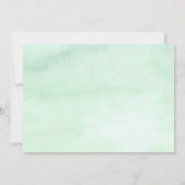 トロピカルビーチフローラウォーターカラースイート16 招待状 (裏面)