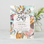 トロピカルビーチフローラ60th birthday party 招待状 (スタンド正面)