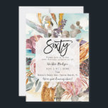 トロピカルビーチフローラ60th birthday party 招待状<br><div class="desc">オレンジ色のプロテアの花と60歳の誕生日の招待と離れ一致するビーチの反対側の素敵な熱帯のビーチの背景。簡単：使用可能な文字・フィールドを編集または削除し、プロフェッショナルおよび完了用の独自の詳細で情報をパーソナライズすカスタムる方法。このbohoコレクションではマッチングビーチが用意されている。お店に行って、差出人住所ラベル、ステッカー、封筒など幅広いラインナップをご覧ください。</div>