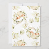 トロピカルビーチブライダルシャワー招待 招待状 (裏面)