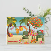 トロピカルビーチプロム招待状 招待状 (スタンド正面)