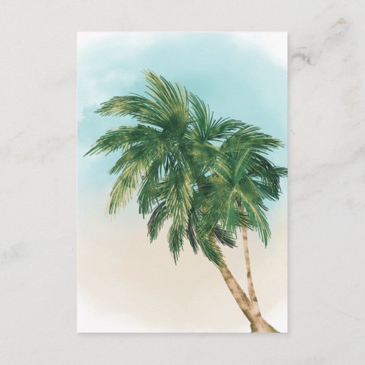 トロピカルビーチベビーオンボードサーフィンは本をもたらす エンクロージャーカード (裏面)