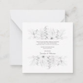 トロピカルビーチボホサマーサンキューカード ノートカード (裏面)