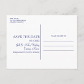 トロピカルビーチメキシコウェディングセーブザデート 案内ポストカード (裏面)