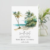 トロピカルビーチライトが日付カードを保存 サンキューカード (スタンド正面)