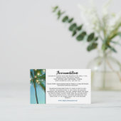 トロピカルビーチラグラデーションイ結婚トの宿泊 エンクロージャーカード (スタンド正面)