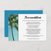 トロピカルビーチラグラデーションイ結婚トの宿泊 エンクロージャーカード (正面/裏面)