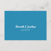 トロピカルビーチラグラデーションイ結婚トの宿泊 エンクロージャーカード (裏面)