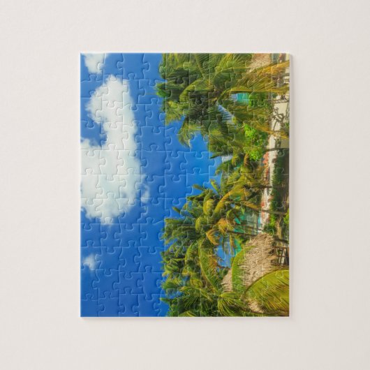 トロピカルビーチリゾートベリーズ ジグソーパズル (縦)