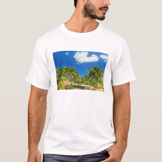 トロピカルビーチリゾート、ベリーズ Tシャツ (正面)