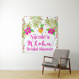 トロピカルビーチルアウアロハパーティーバックドロップ タペストリー