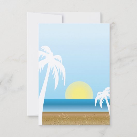 トロピカルビーチ保存日 セーブザデート (裏面)