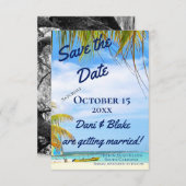 トロピカルビーチ保存日 セーブザデート (正面/裏面)