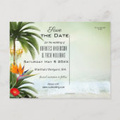 トロピカルビーチ写真ポストカードの保存 案内ポストカード (裏面)