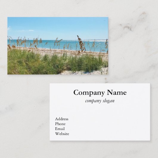 トロピカルビーチ名刺 名刺 (正面/裏面)