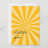 トロピカルビーチ少年来ここの息子の赤ちゃんシャワー サンキューカード (裏面)