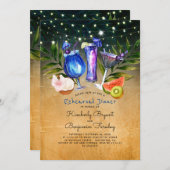 トロピカルビーチ応援カクテルリハーサルディナー 招待状 (正面/裏面)