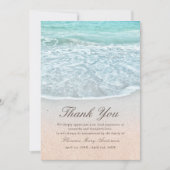 トロピカルビーチ悔やみや弔慰メモリアルサンキューカード 招待状 (正面)