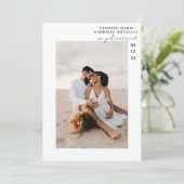 トロピカルビーチ挙式のお知らせ 招待状 (スタンド正面)