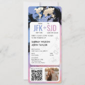 トロピカルビーチ搭乗パスチケット先 招待状 (正面)