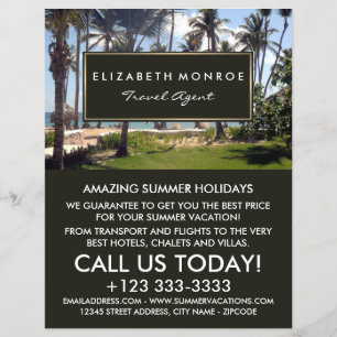 トロピカルビーチ旅行代理店広告ズフライヤー チラシ