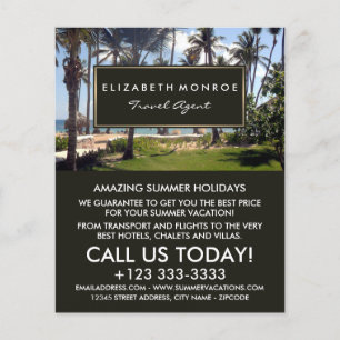 トロピカルビーチ旅行代理店広告ズフライヤー チラシ