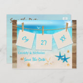 トロピカルビーチ日付ポストカードの保存 案内ポストカード (正面/裏面)